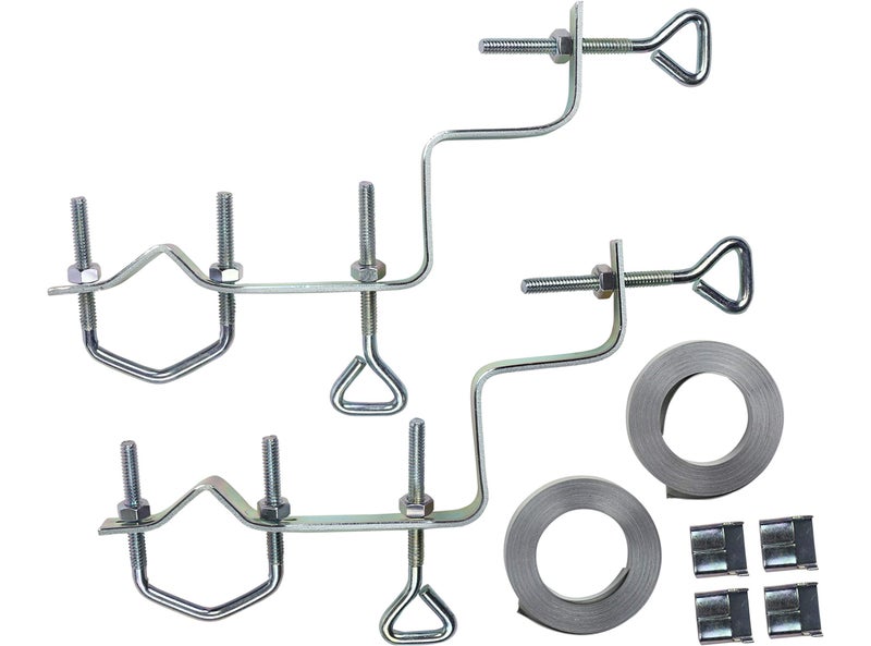 Channel Master Chimney Mount â€“ Sturdy Steel Bracket for Secure TV Antenna & Mast Installation, Durable Weather-Resistant Design, Supports Up-to 1.5" Mast/Pole, Includes Two 12' Straps - Image 3